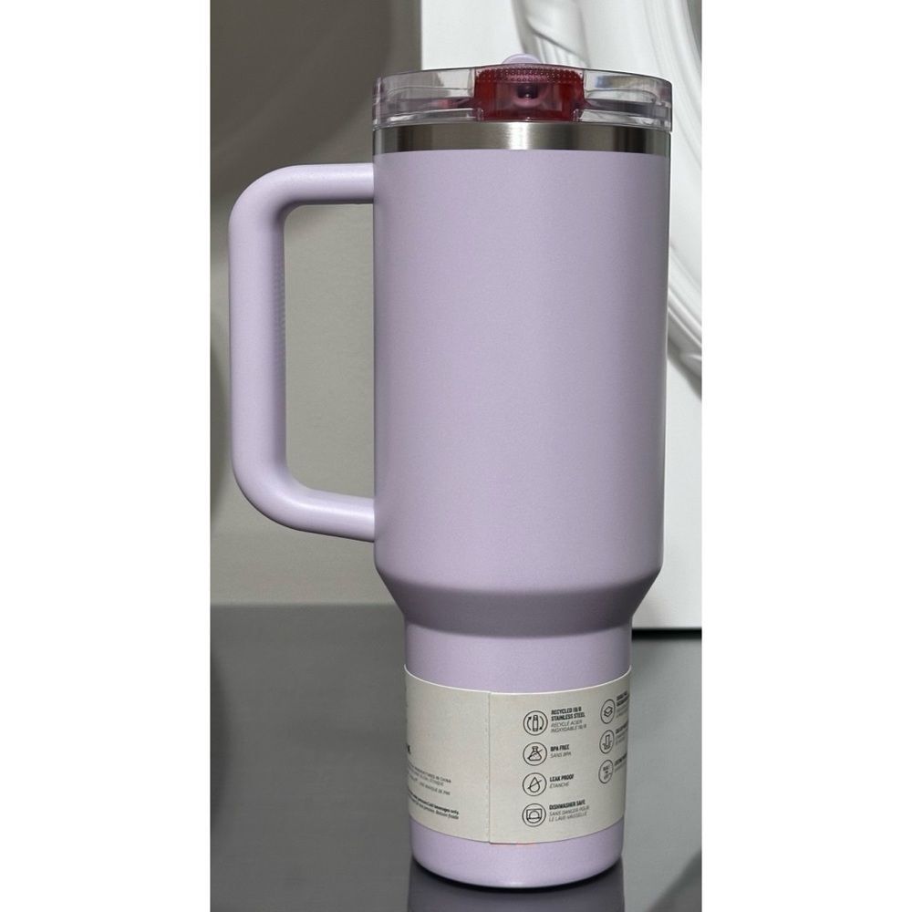 STANLEY QUENCHER PROTOUR FLIP STRAW 40OZ TUMBLER, ORCHID GLIMMER‎ - Picture 3 of 5